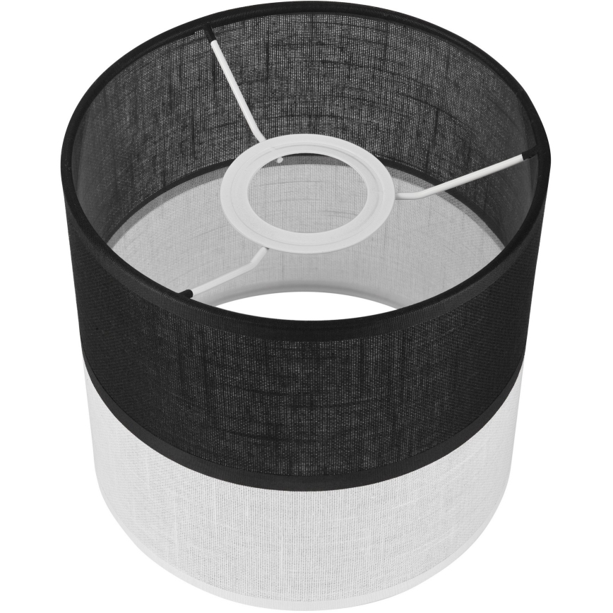 Náhradní stínidlo k lustru, nástěnnému svítidlu a stolní lampě ANDREA E27 pr. 16 cm černá/bílá