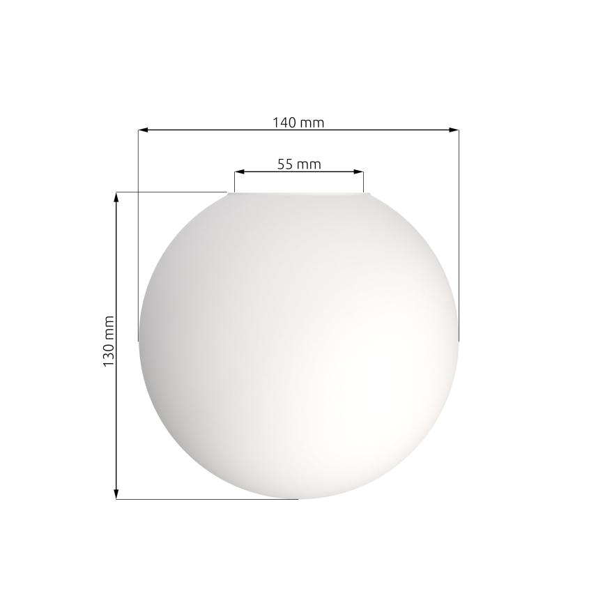 Náhradní stínidlo k lustru SOMA E14 pr. 14 cm bílá