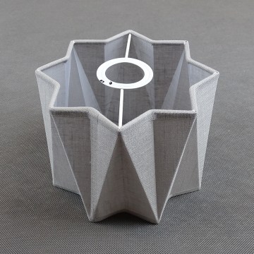 Náhradní stínidlo k nástěnnému svítidlu PIANO E27 pr. 19,5 cm šedá
