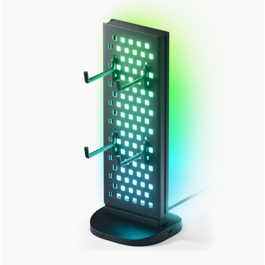 Nanoleaf - LED RGBIC Stmívatelná nabíjecí stolní stanice 5V 2700-6500K černá