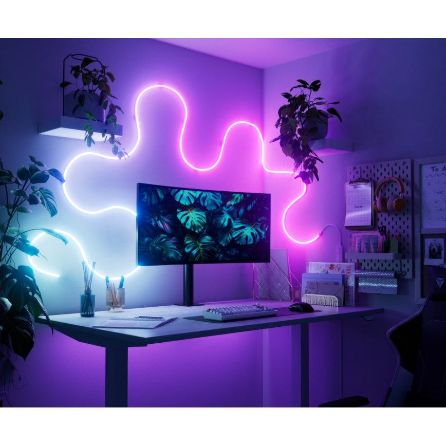 Nanoleaf - LED RGBIC Flexibilní pásek LED/230V 5m 2700-6500K Wi-Fi + dálkové ovládání
