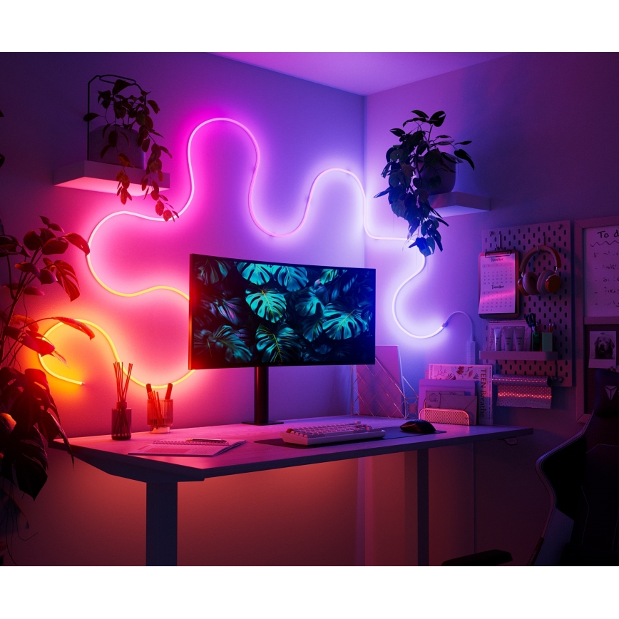 Nanoleaf - LED RGBIC Flexibilní pásek LED/230V 5m 2700-6500K Wi-Fi + dálkové ovládání