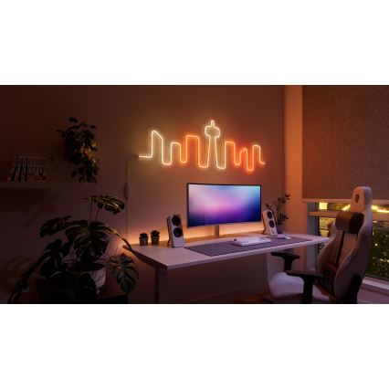 Nanoleaf - LED RGBIC Flexibilní pásek LED/230V 5m 2700-6500K Wi-Fi + dálkové ovládání