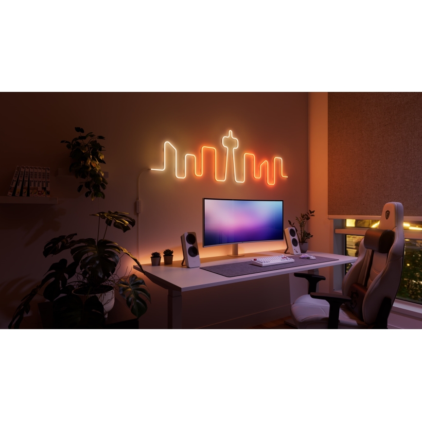 Nanoleaf - LED RGBIC Flexibilní pásek LED/230V 5m 2700-6500K Wi-Fi + dálkové ovládání