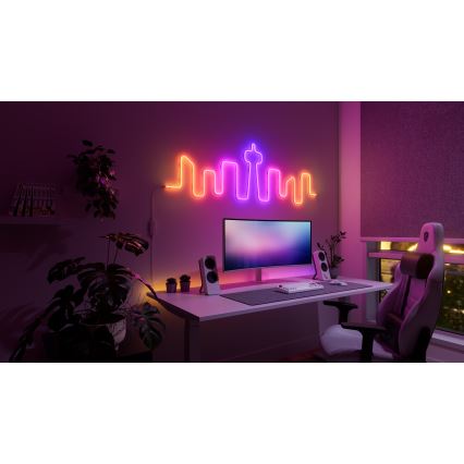 Nanoleaf - LED RGBIC Flexibilní pásek LED/230V 5m 2700-6500K Wi-Fi + dálkové ovládání
