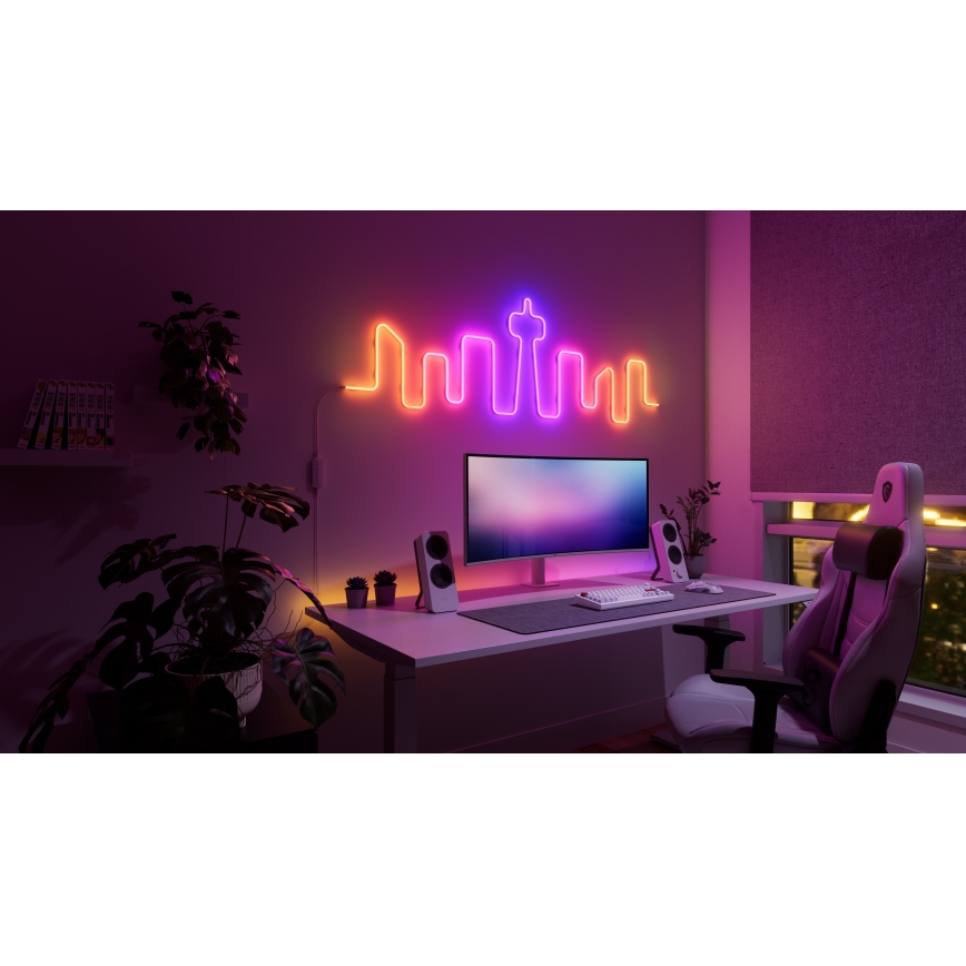 Nanoleaf - LED RGBIC Flexibilní pásek LED/230V 5m 2700-6500K Wi-Fi + dálkové ovládání