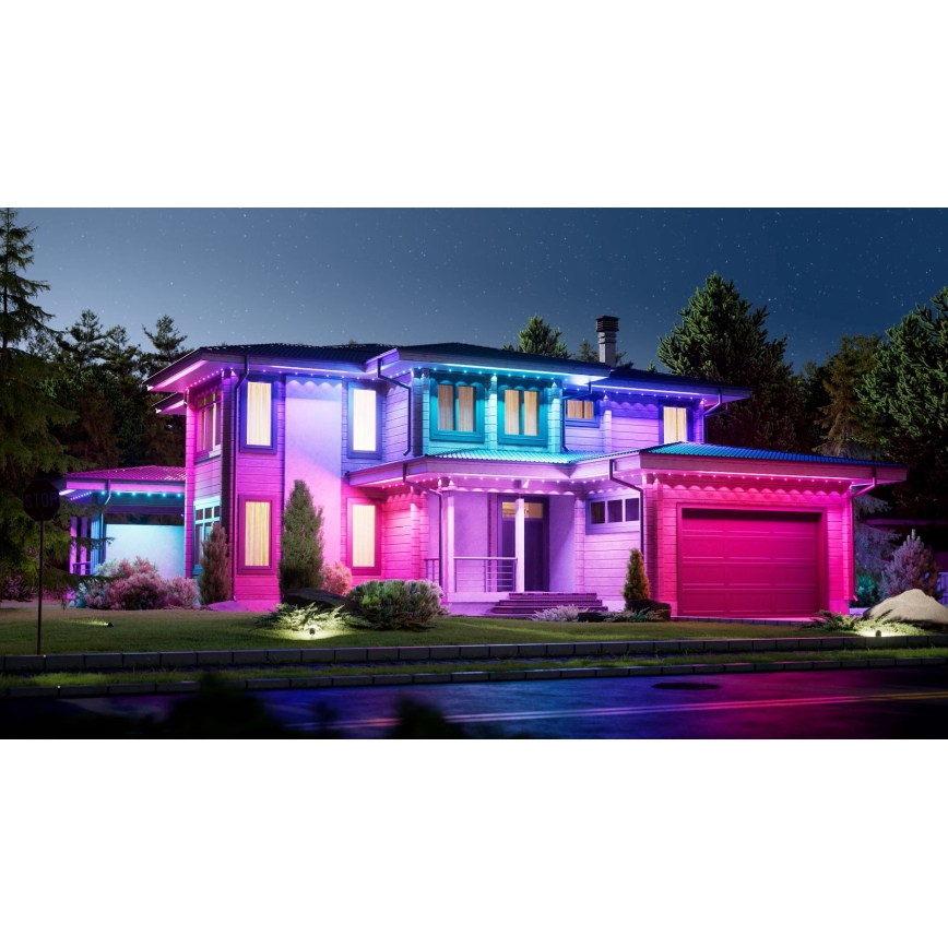 Nanoleaf - LED RGBCW Stmívatelný venkovní řetěz 30xLED/2,4W/230V 15m 2200-6500K IP67 Wi-Fi + dálkové ovládání