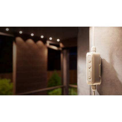 Nanoleaf - LED RGBCW Stmívatelný venkovní řetěz 30xLED/2,4W/230V 15m 2200-6500K IP67 Wi-Fi + dálkové ovládání