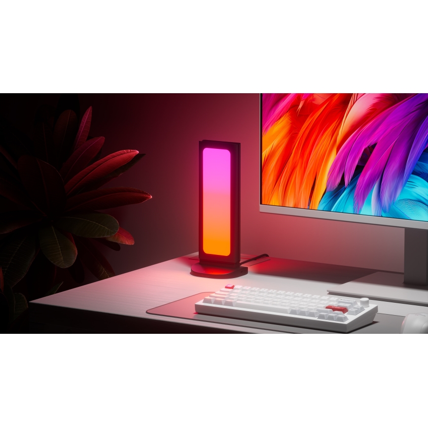 Nanoleaf - LED RGBIC Stmívatelná nabíjecí stolní stanice 5V 2700-6500K černá