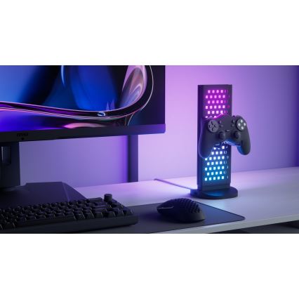 Nanoleaf - LED RGBIC Stmívatelná nabíjecí stolní stanice 5V 2700-6500K černá