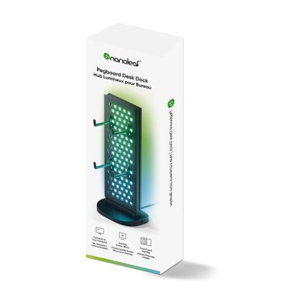 Nanoleaf - LED RGBIC Stmívatelná nabíjecí stolní stanice 5V 2700-6500K černá