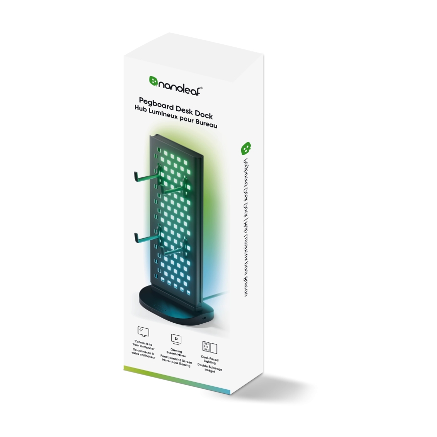 Nanoleaf - LED RGBIC Stmívatelná nabíjecí stolní stanice 5V 2700-6500K černá