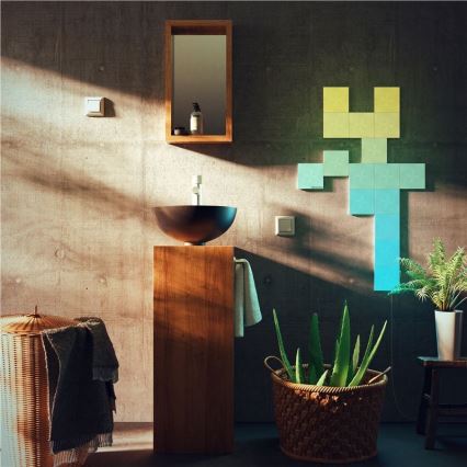 Nanoleaf - SADA 9x LED RGB Stmívatelný panel CANVAS LED/1W/230V 1200-6500K Wi-Fi