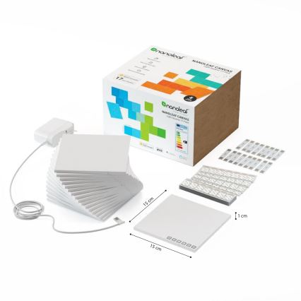 Nanoleaf - SADA 17x LED RGB Stmívatelný panel CANVAS LED/1W/230V Wi-Fi