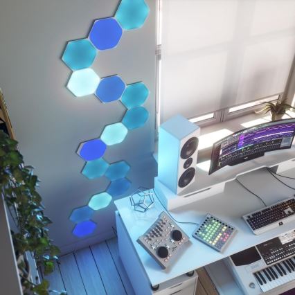 Nanoleaf - SADA 3x LED RGB Stmívatelný panel SHAPES HEXAGONS LED/2W/230V Wi-Fi