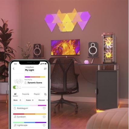 Nanoleaf - SADA 3x LED RGB Stmívatelný panel TRIANGLES LED/1W/230V Wi-Fi