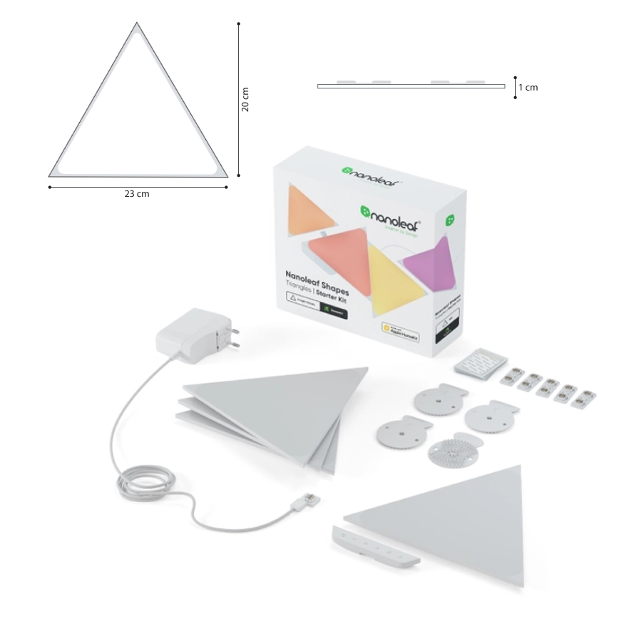 Nanoleaf - SADA 3x LED RGB Stmívatelný panel TRIANGLES LED/1W/230V Wi-Fi