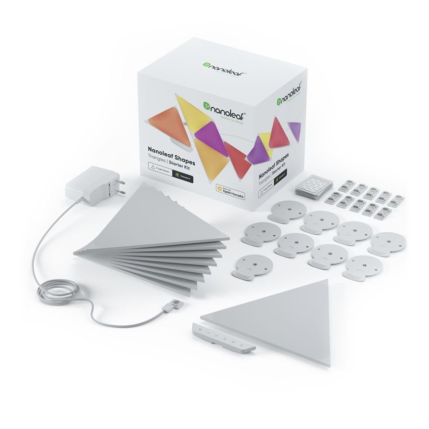 Nanoleaf - SADA 9x LED RGB Stmívatelný panel TRIANGLES LED/1,5W/230V Wi-Fi