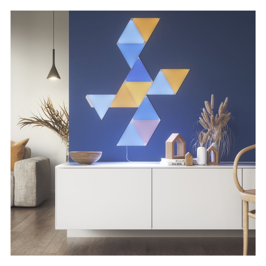 Nanoleaf - SADA 9x LED RGB Stmívatelný panel TRIANGLES LED/1,5W/230V Wi-Fi