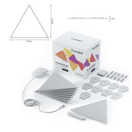 Nanoleaf - SADA 9x LED RGB Stmívatelný panel TRIANGLES LED/1,5W/230V Wi-Fi