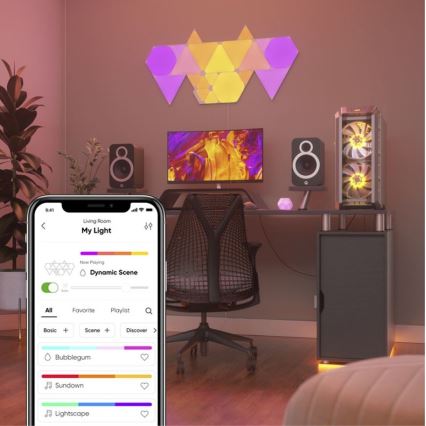 Nanoleaf - SADA 4x LED RGB Stmívatelný panel TRIANGLES LED/1,5W/230V Wi-Fi