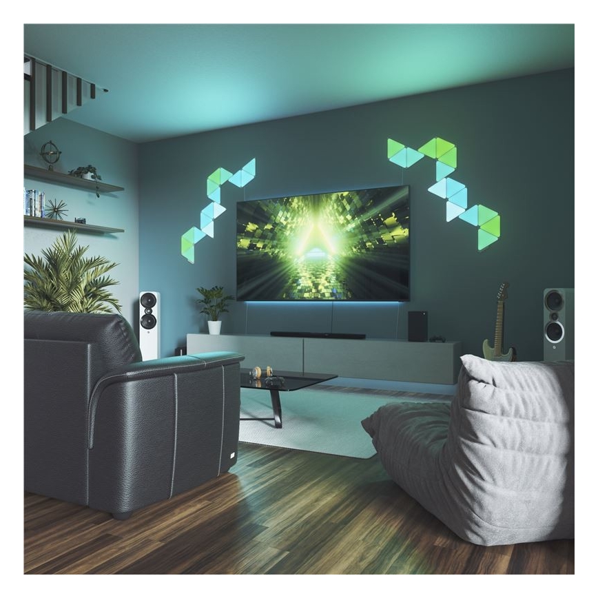 Nanoleaf - SADA 15x LED RGB Stmívatelný panel TRIANGLES LED/1,5/230V Wi-Fi