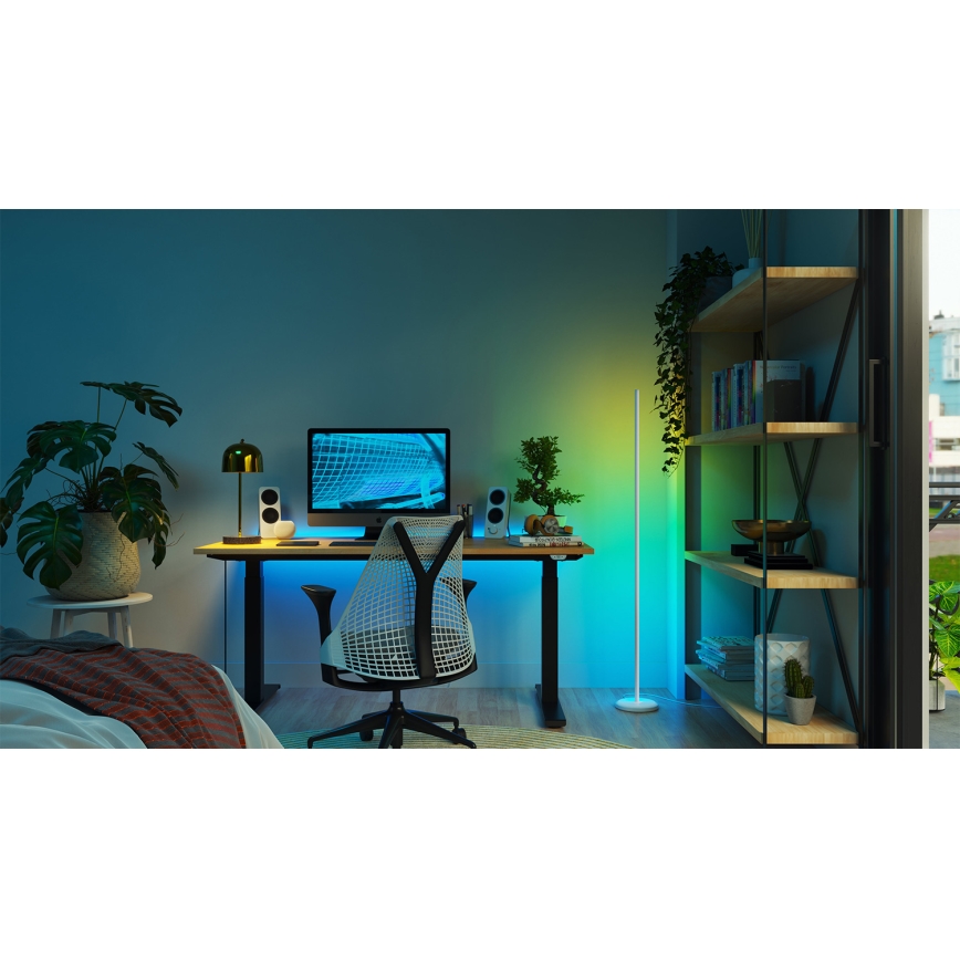 Nanoleaf - LED RGBW Stmívatelná stojací lampa LED/22W/230V 2200-6500K Wi-Fi bílá