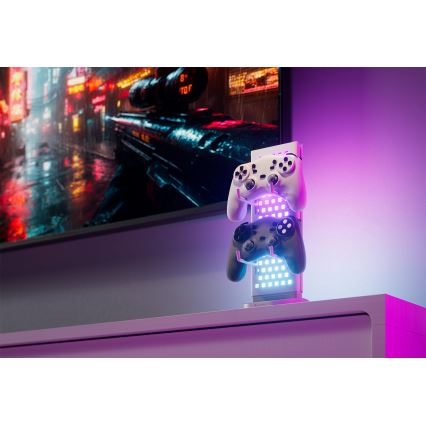 Nanoleaf - LED RGBIC Stmívatelná nabíjecí stolní stanice 3v1 5V 2700-6500K černá