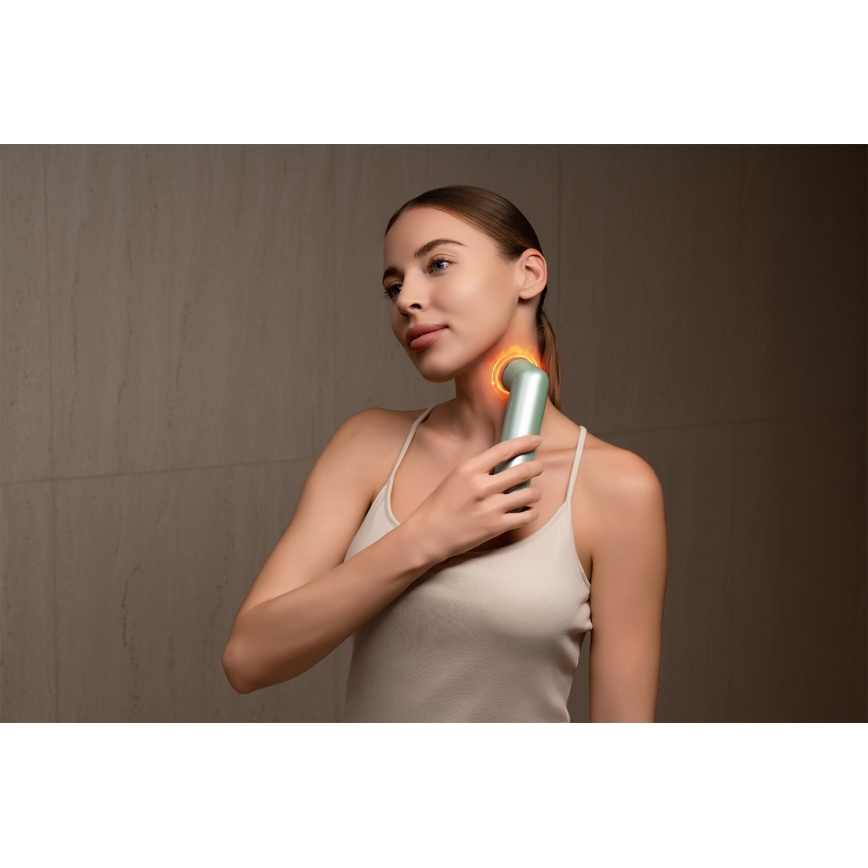 Nanoleaf - LED Ultrazvukový přístroj na omlazení pleti 6v1 5W/2500 mAh mintová