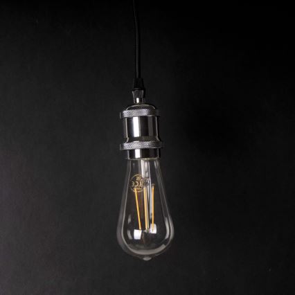 Napájecí kabel 1xE27/20W/230V lesklý chrom