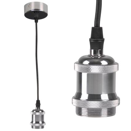 Napájecí kabel 1xE27/20W/230V lesklý chrom