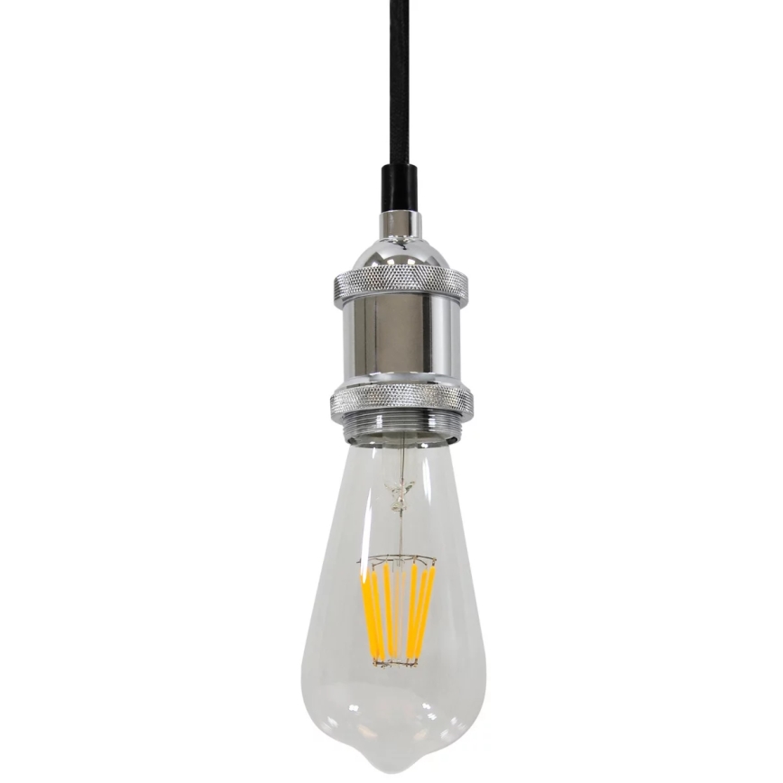 Napájecí kabel 1xE27/20W/230V lesklý chrom