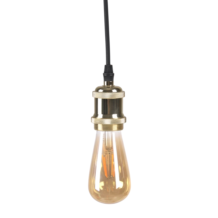 Napájecí kabel 1xE27/20W/230V zlatý