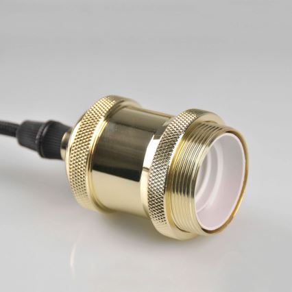 Napájecí kabel 1xE27/20W/230V zlatý