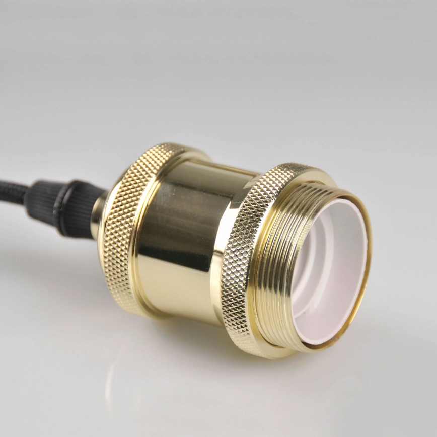 Napájecí kabel 1xE27/20W/230V zlatý