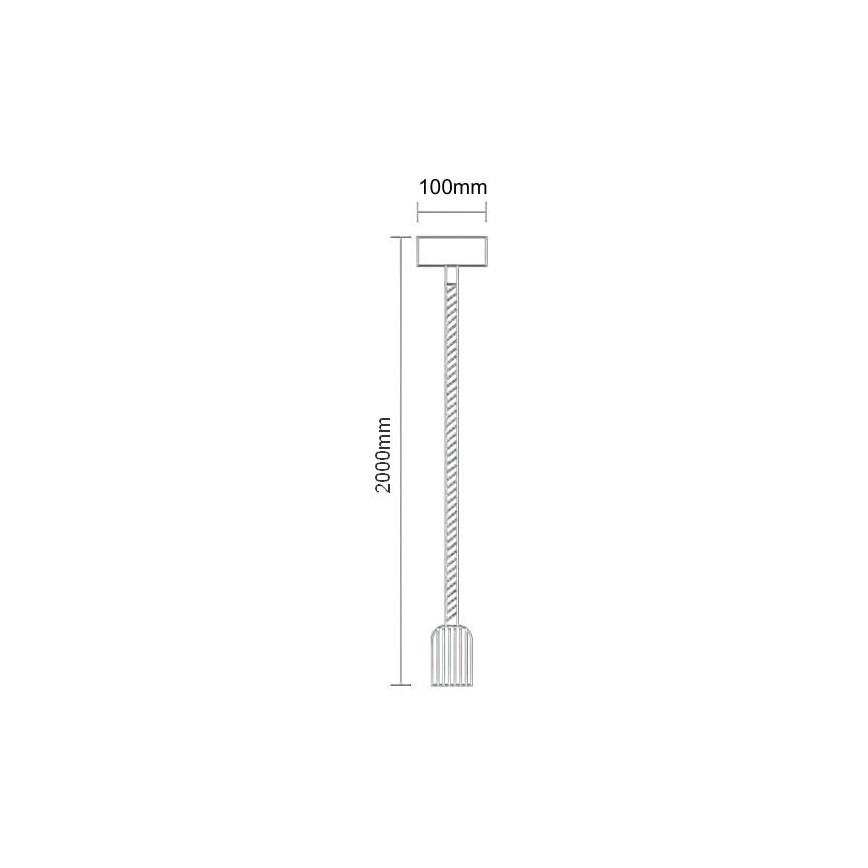 Napájecí kabel 1xE27/60W/230V 2 m