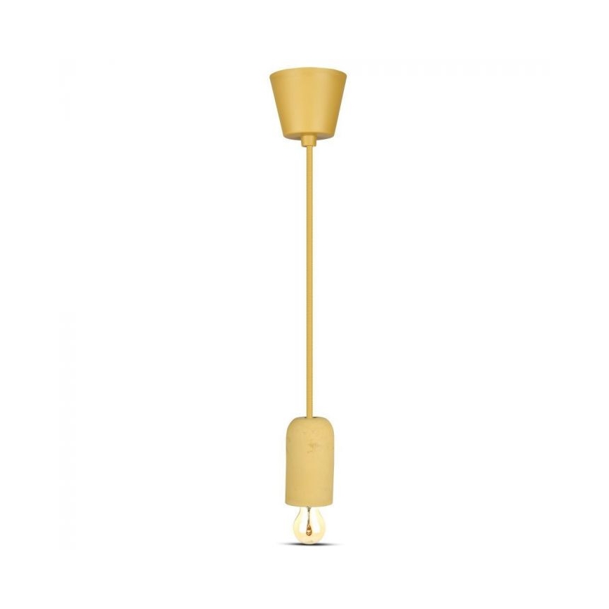 Napájecí kabel 1xE27/60W/230V beton/béžová