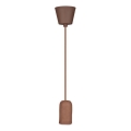 Napájecí kabel 1xE27/60W/230V beton/hnědá