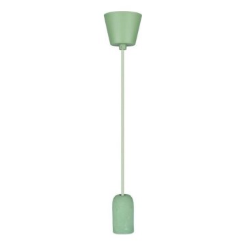 Napájecí kabel 1xE27/60W/230V beton/zelená