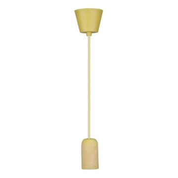Napájecí kabel 1xE27/60W/230V beton/žlutá