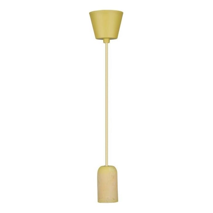 Napájecí kabel 1xE27/60W/230V beton/žlutá