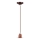 Napájecí kabel 1xE27/60W/230V hnědá/porcelán
