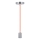 Napájecí kabel 1xE27/60W/230V oranžová/lesklý chrom