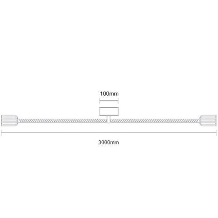 Napájecí kabel 2xE27/60W/230V 3 m