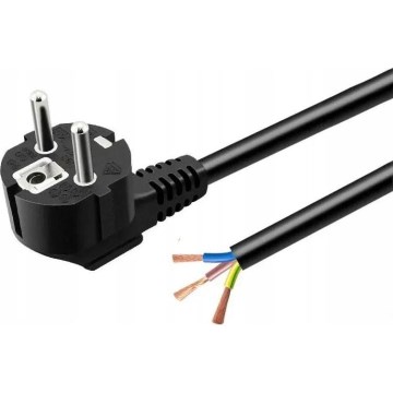 Napájecí kabel 3 m 230V černá