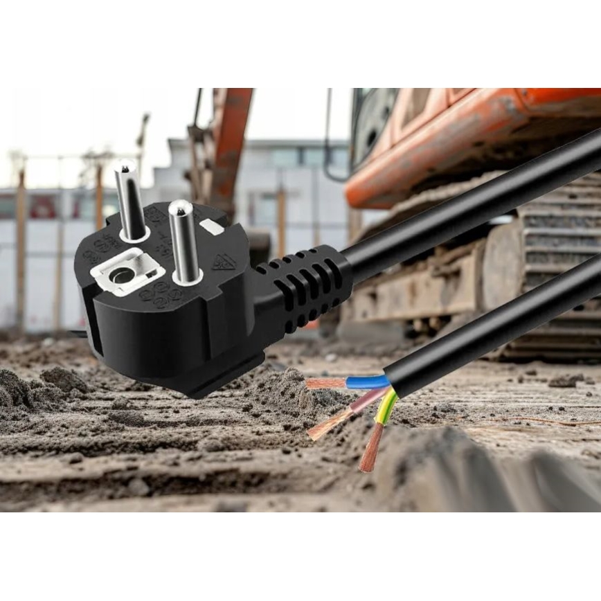Napájecí kabel 3 m 230V černá