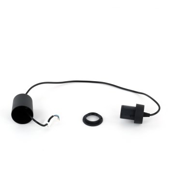 Napájecí kabel EDI 1xE27/60W/230V 90 cm černá