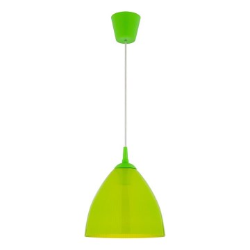 Napájecí kabel EDI 1xE27/60W/230V 90 cm zelená