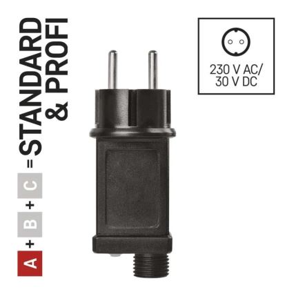 Napájecí zdroj pro vánoční spojovací osvětlení 12W/230V IP44