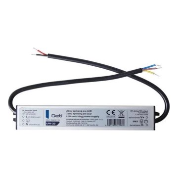 Napájecí zdroj spínaný pro LED pásky 20W/12V IP67